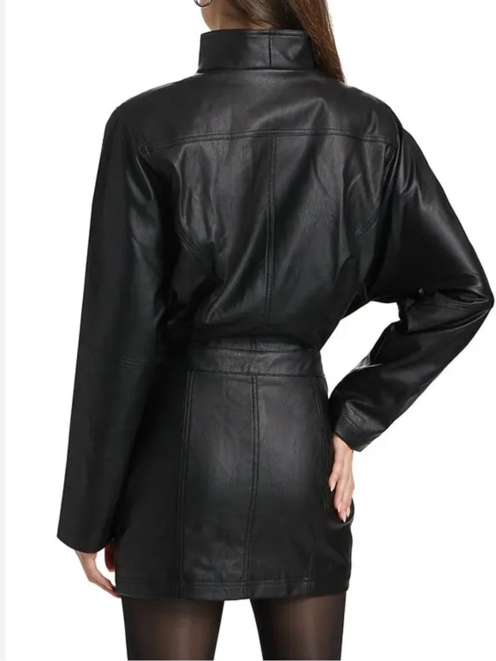 Ronny Kobo Maddix Faux leather mini dress - Picture 2 of 8